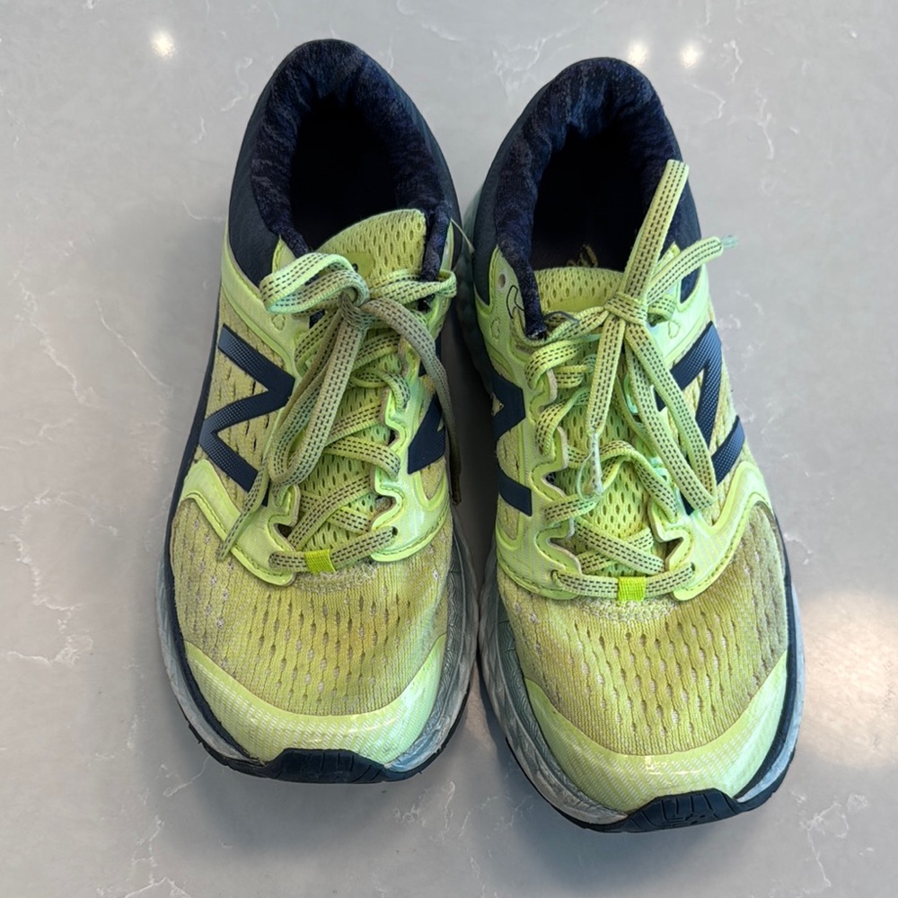 New Balance Kids Yellow and Blue Running Shoes